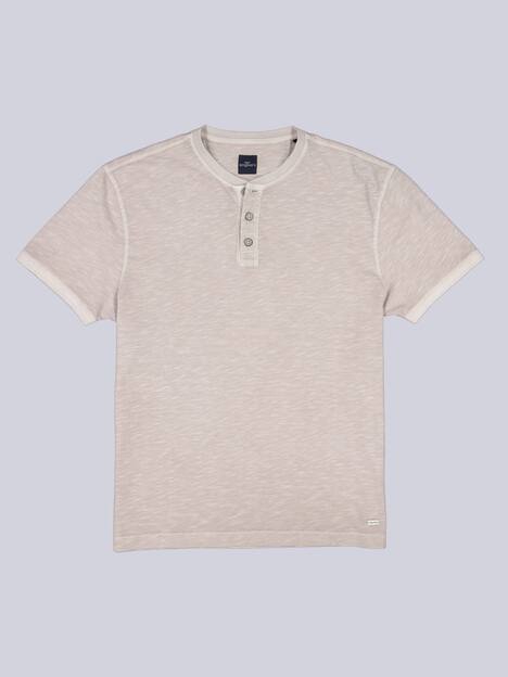 engbers Herren Henley-Shirt uni , Braunbeige