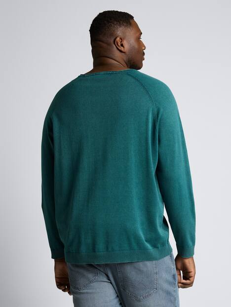 Tom Tailor Men PLUS Pullover & Strickjacken Plus Size - Strickpullover aus Baumwolle