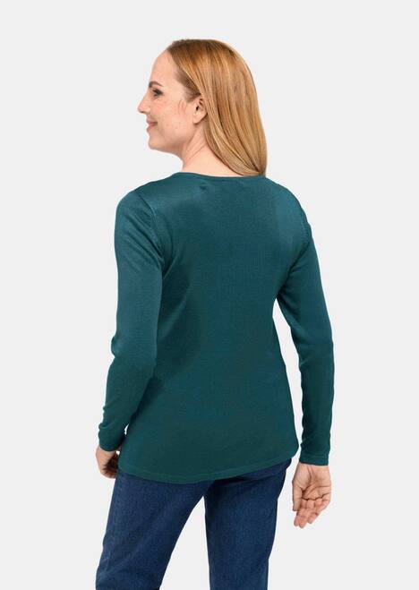 GOLDNER Pullover met V-hals Tricot pullover