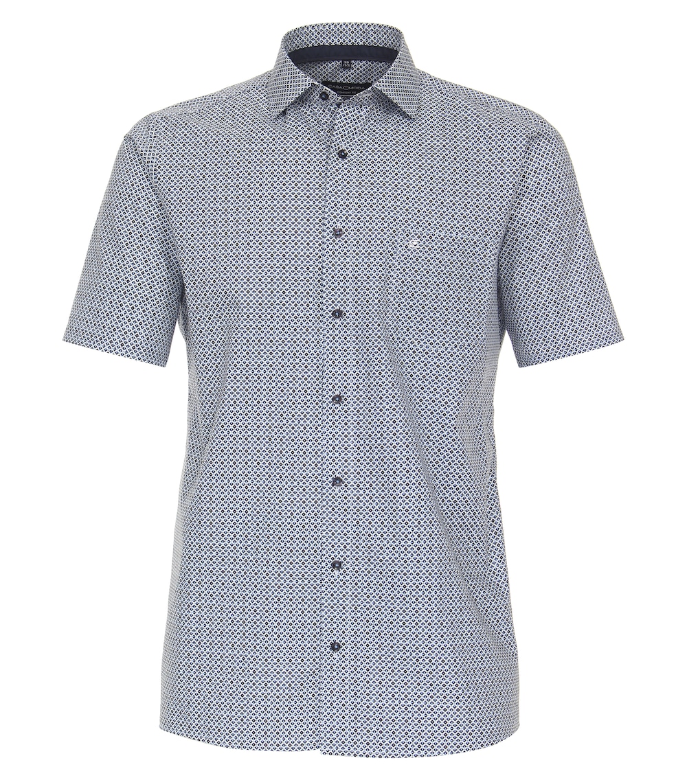 Businesshemd Kurzarm Print Comfort Fit