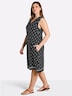 Jersey-Kleid Ärmellos Ohne Kragen