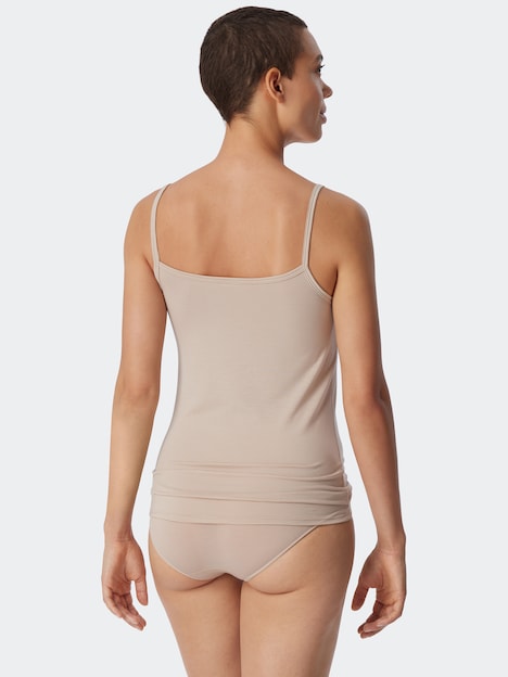 Schiesser Damen Tanktop 2-Pack Modal Essentials - Modal Essentials sand