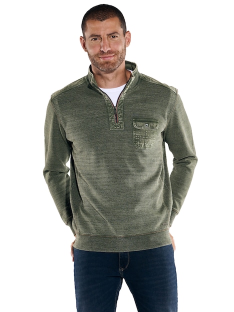 Sweatshirt mit Stehkragen