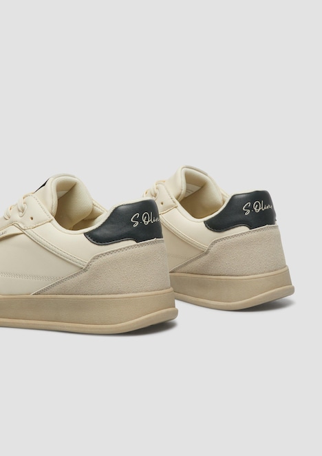 Sneaker in Leder-Optik
