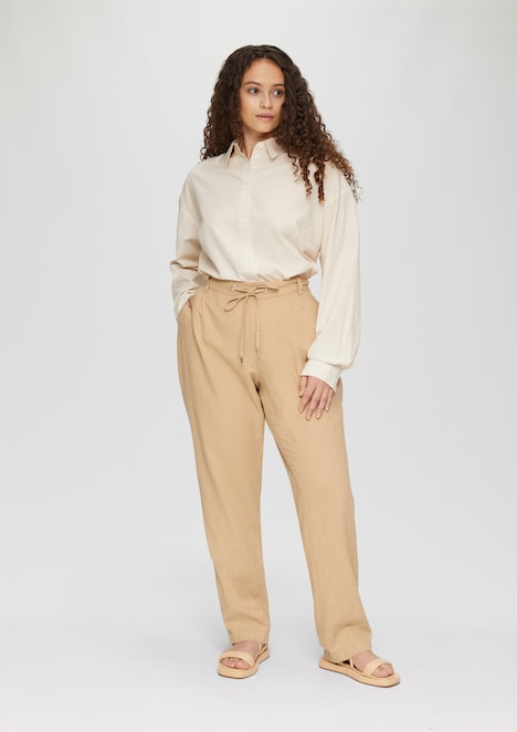 Oversized-Hemdbluse aus Baumwolle