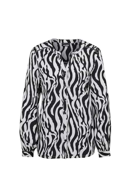 Bluse mit Tunika Ausschnitt