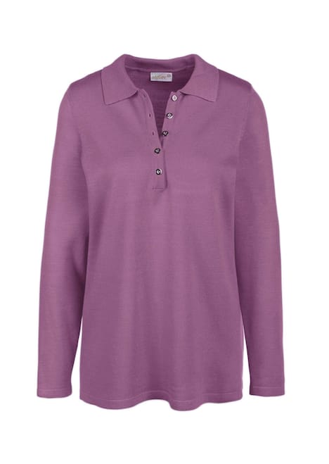 Unkomplizierter Pullover mit Polokragen