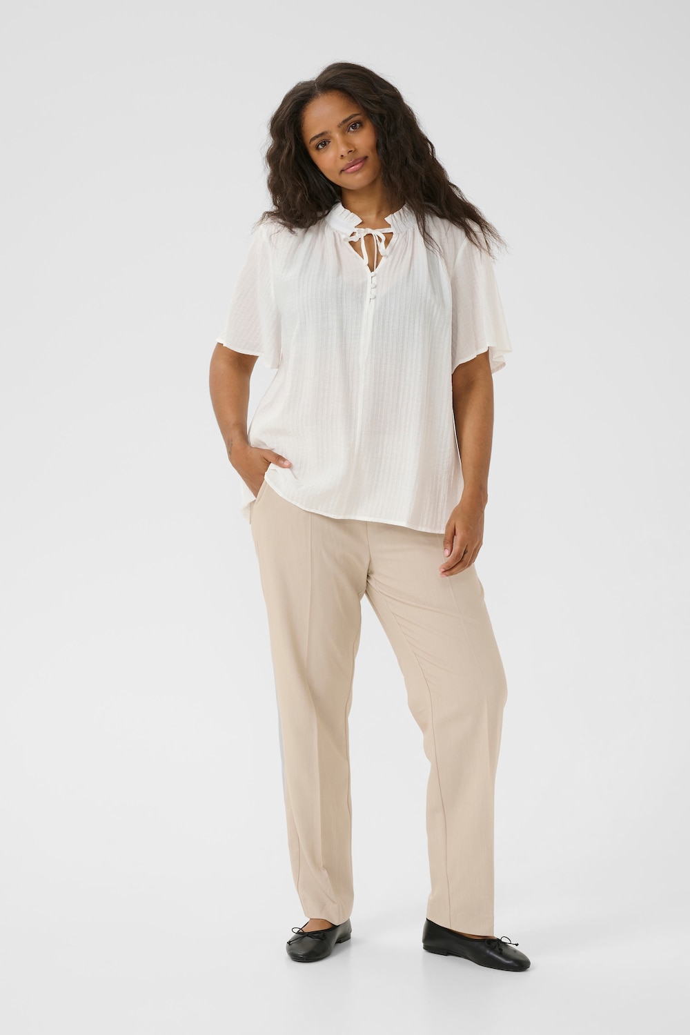 Kurzarm-Bluse Regular fit