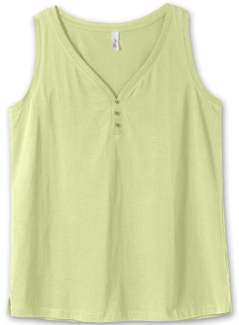 Tanktop Ärmellos Uni Ohne Kragen