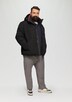Wasserabweisende Steppjacke mit abnehmbarer Kapuze