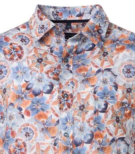 Leinenhemd Print Casual Fit