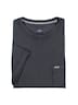 Herren Rundhals T-Shirt mit Brusttasche , Schwarz