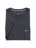 Herren Rundhals T-Shirt mit Brusttasche , Schwarz