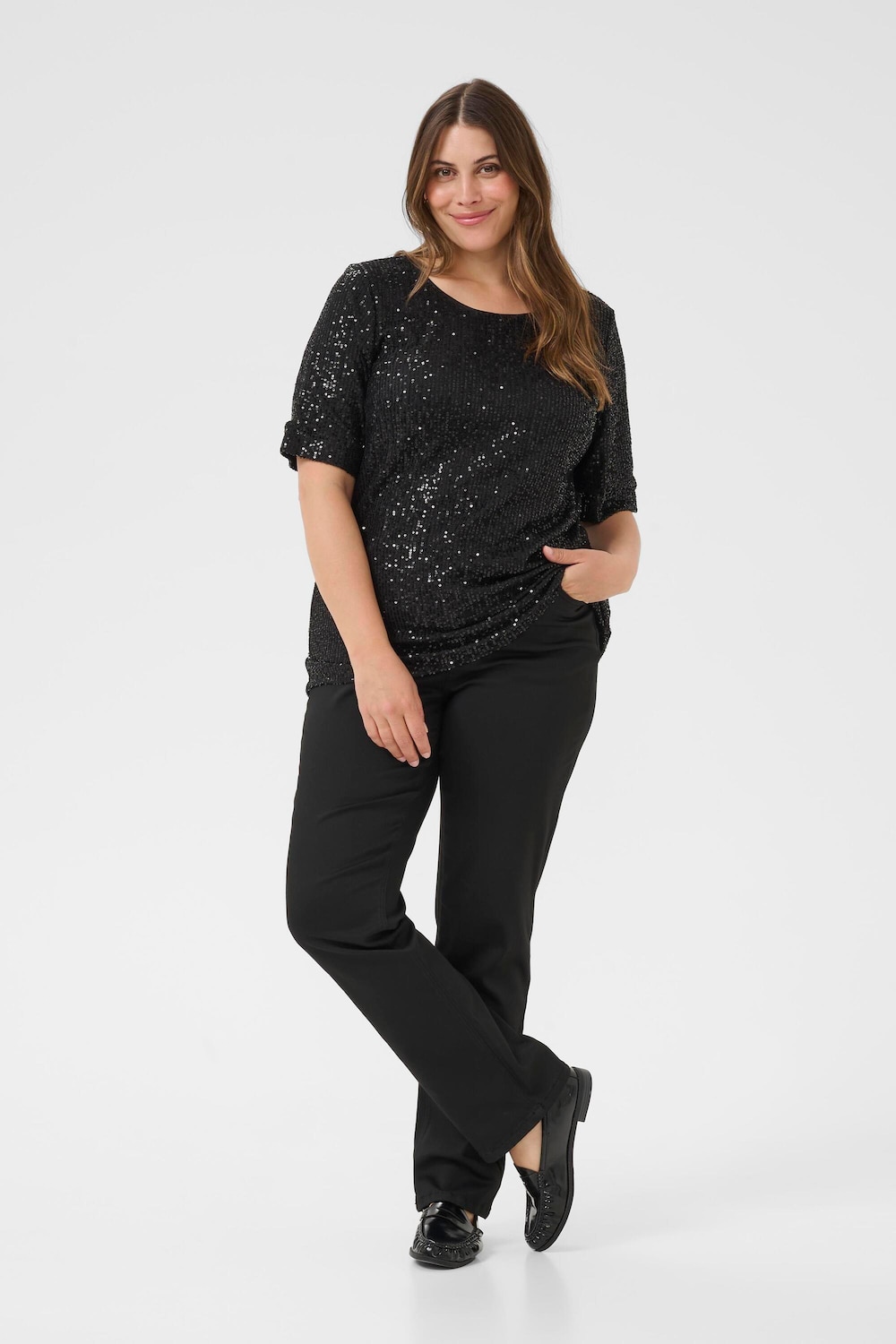 Kurzarm-Bluse Regular fit
