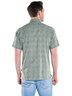 Herren Kurzarm Hemd mit geometrischem Muster , Oliv