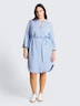 Blusenkleid mit Leinenanteil
