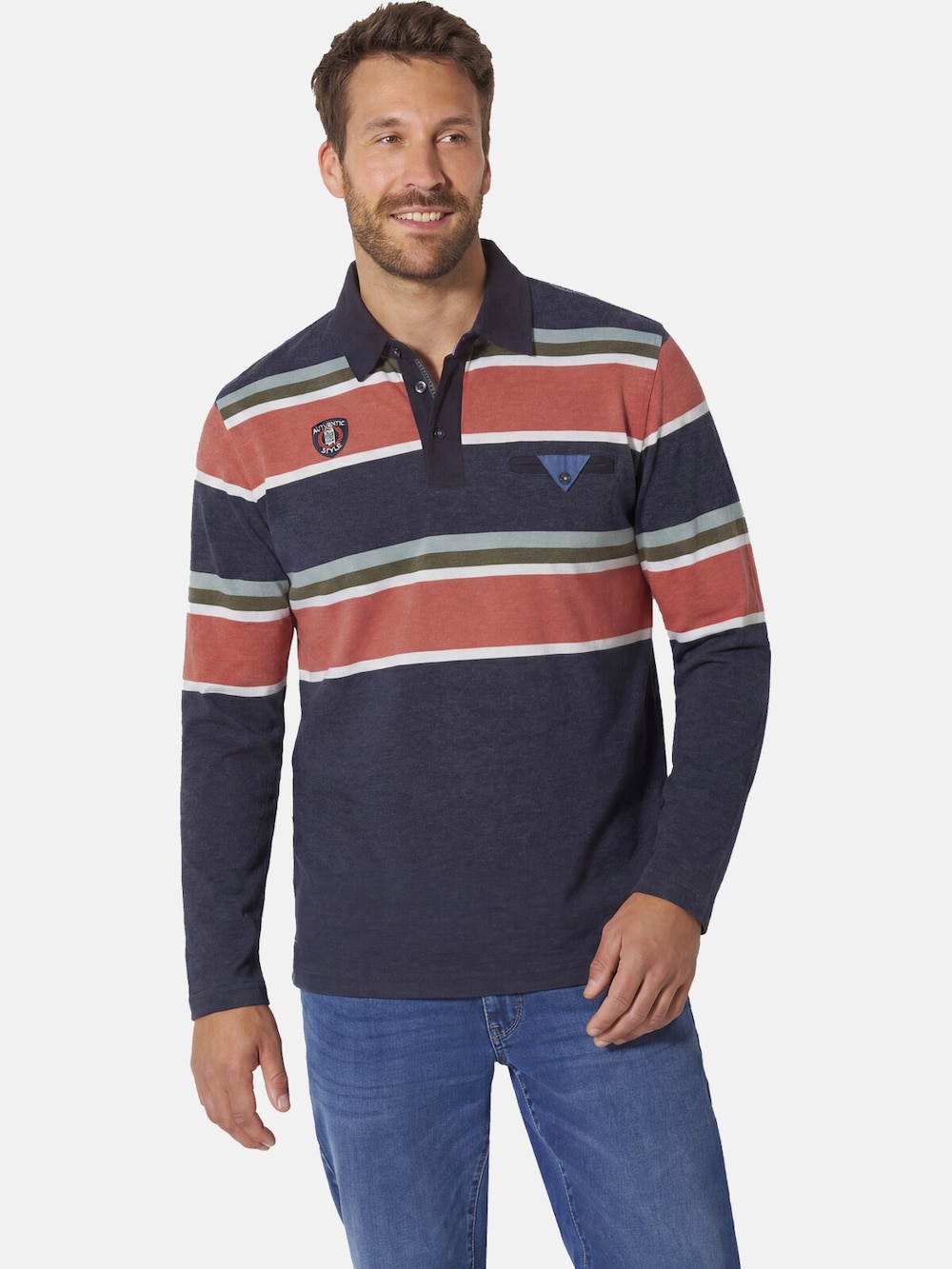 Langarm-Poloshirt OMIRI