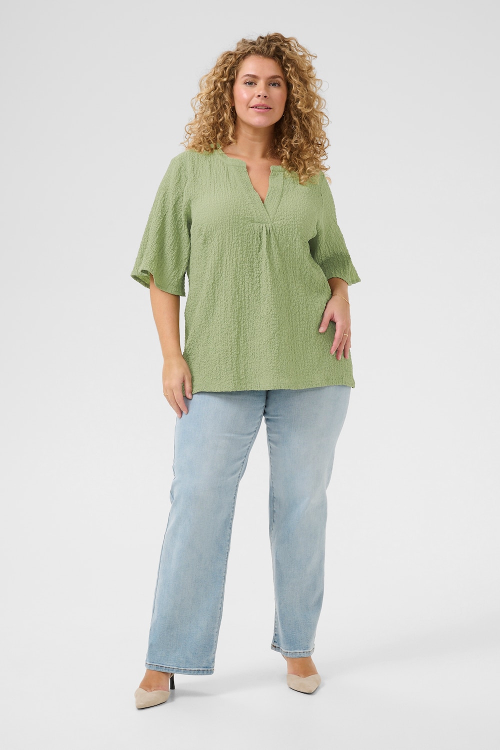 Kurzarm-Bluse Regular fit