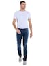 Herren Jeans 5-Pocket Superstretch , Indigoblau