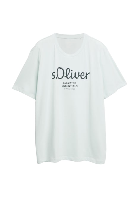 Baumwoll-T-Shirt mit Logo-Print