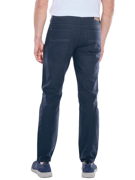 Herren Hose aus Leinenmischung , Saphirblau