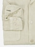 Herren Langarm-Hemd aus Leinen , Creme