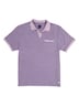 Herren Polo-Shirt strukturiert , Flieder