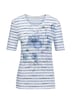 Streifenshirt mit Blumenmuster