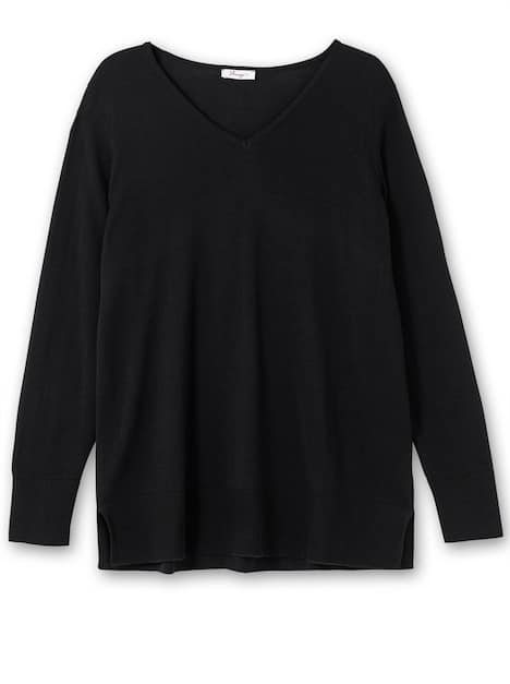 V-Ausschnitt-Pullover