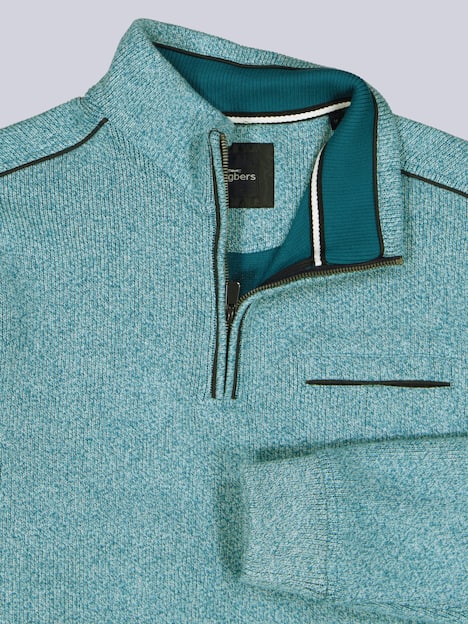 engbers Herren Sweatshirt Stehbund , Tuerkis