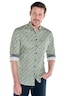 Herren Langarm-Hemd slim fit , Hellgruen