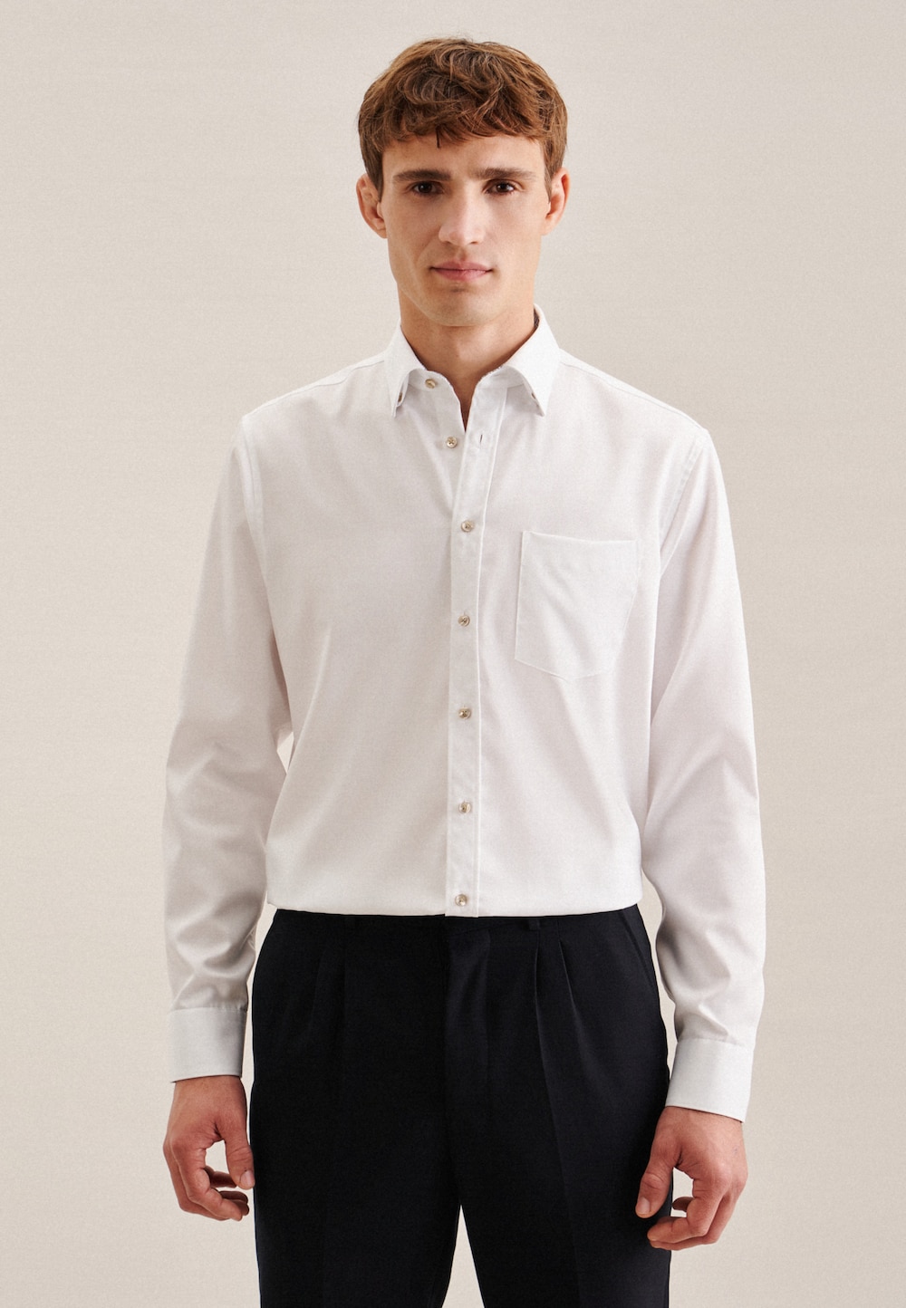 Herren Business Hemd - Uni