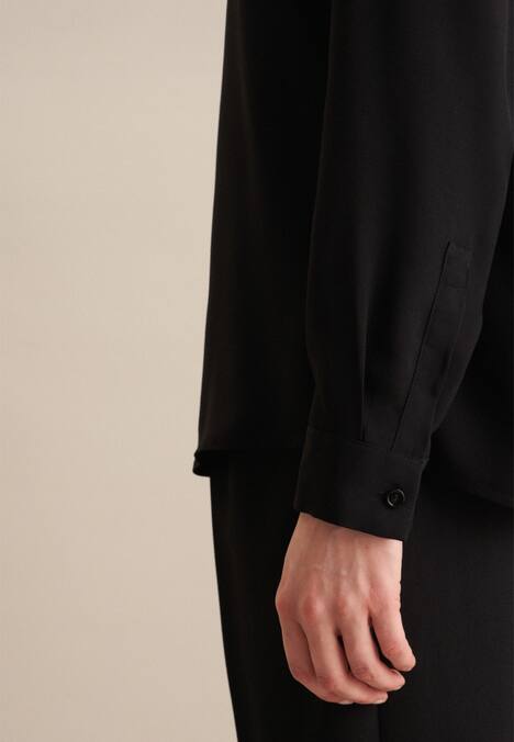 Damen Stehkragenbluse - Uni