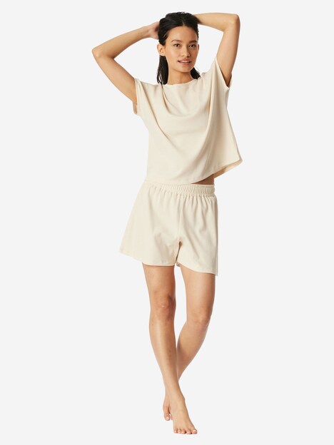 Schiesser Damen Pyjama Casual Feel pearl