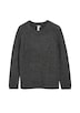 Pullover mit Rippstruktur und Rollkanten
