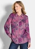 GOLDNER Blouse met print Overhemdblouse van viscose-satijn