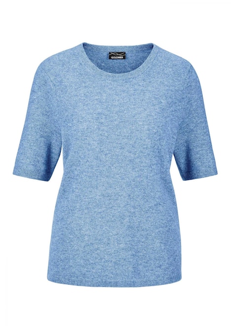 GOLDNER Pullover van kasjmier met ronde hals Pullover van kasjmier met korte mouwen en ronde hals