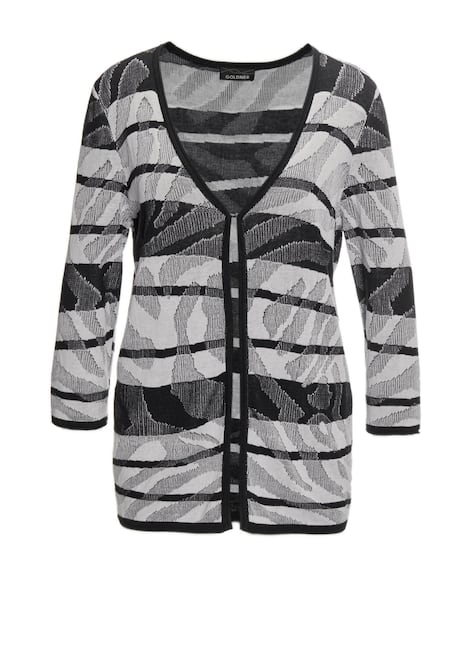 Strickjacke mit V-Ausschnitt
