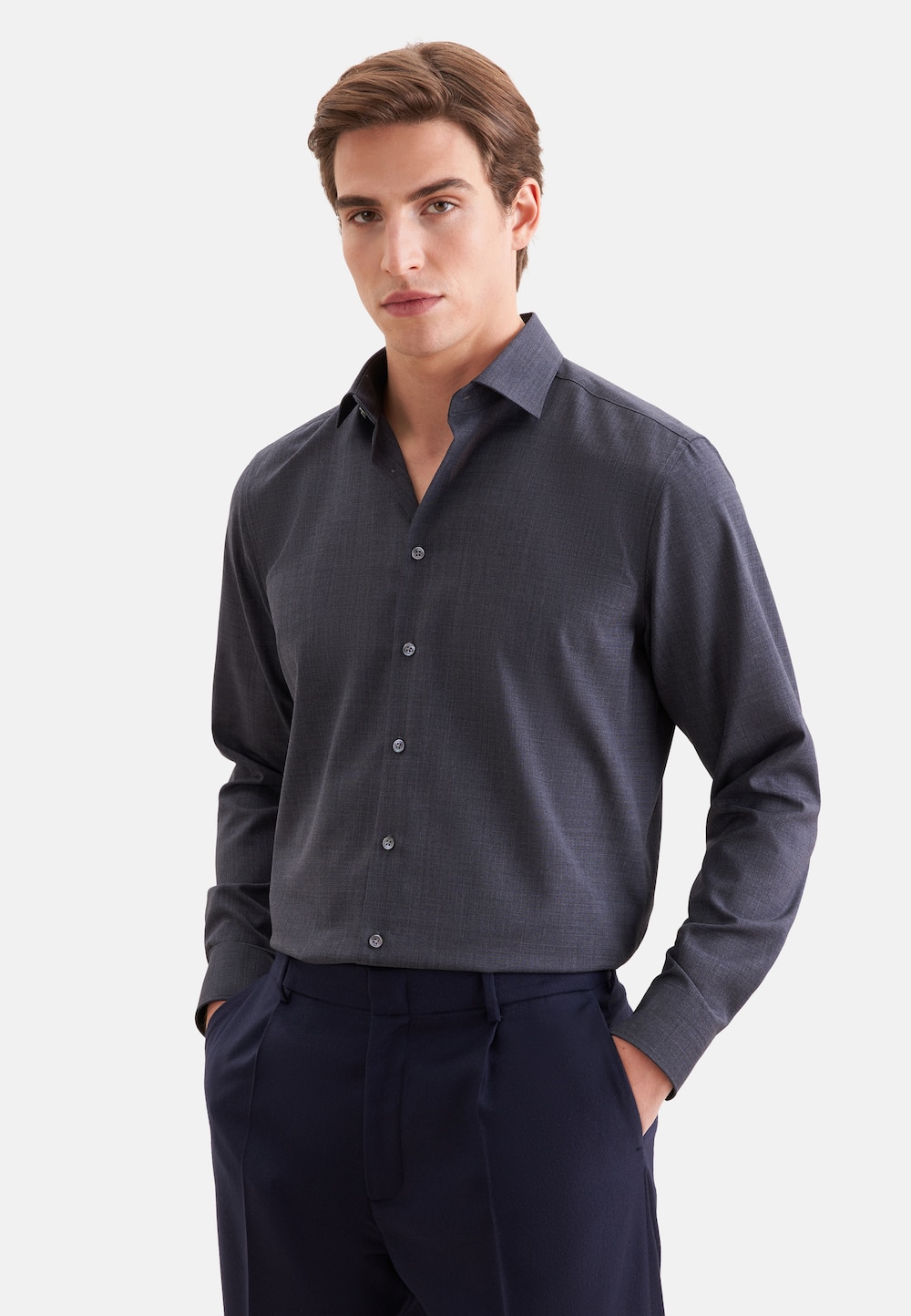 Herren Business Hemd - Uni
