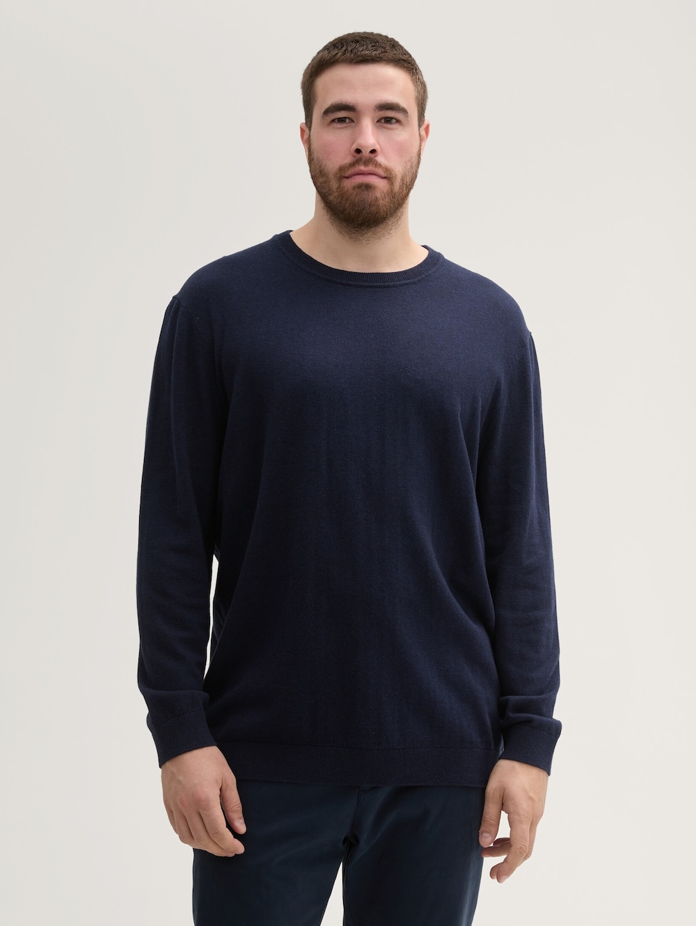 Tom Tailor Men PLUS Pullover & Strickjacken Plus Size - Strickpullover mit recyceltem Kaschmir