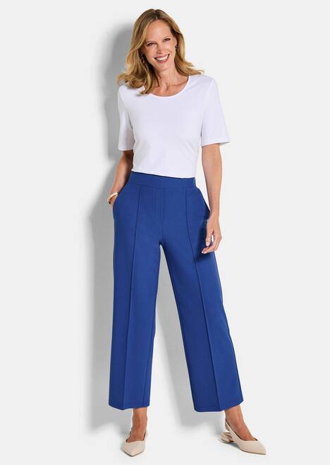 Elegante Stoffhose mit Biesen