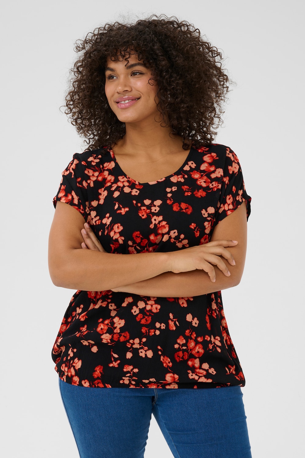 Kurzarm-Bluse Loose fit