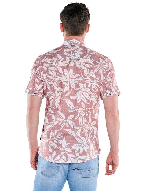 Herren Modisches Baumwollhemd , Rot