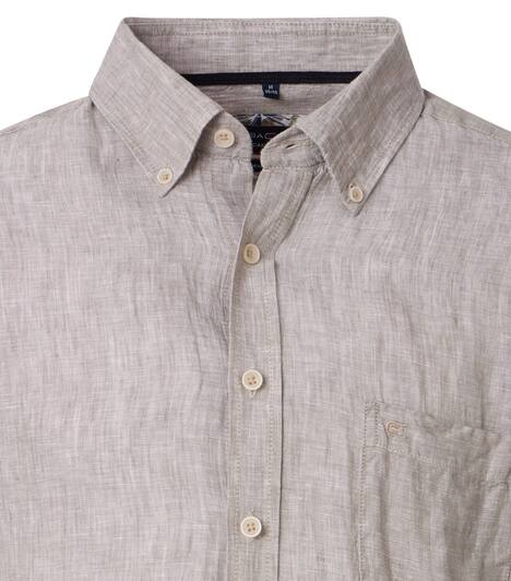 Leinenhemd uni Casual Fit