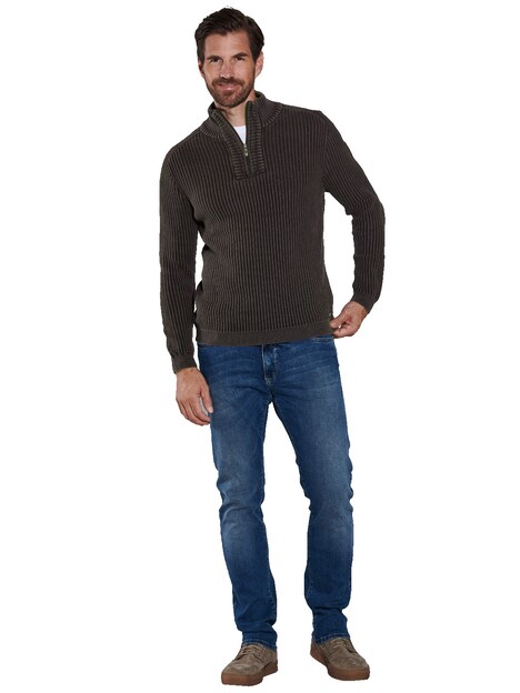 Pullover mit Troyerkragen