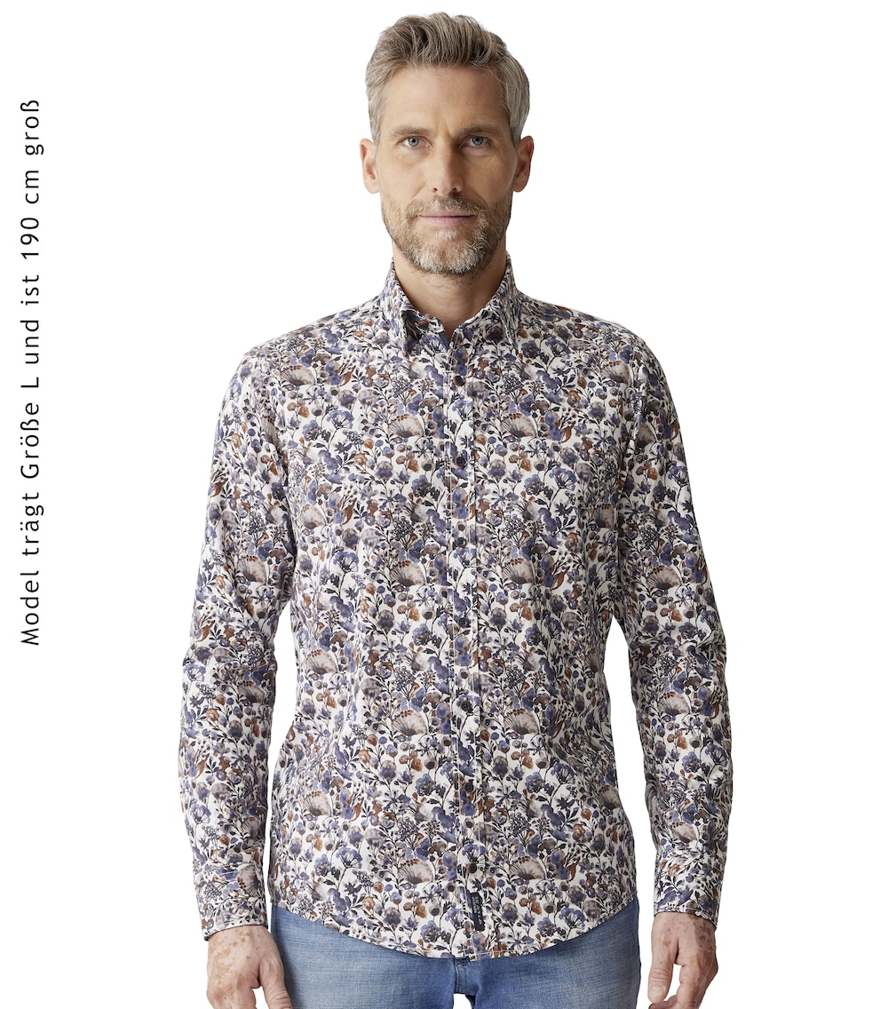 Freizeithemd Print Casual Fit