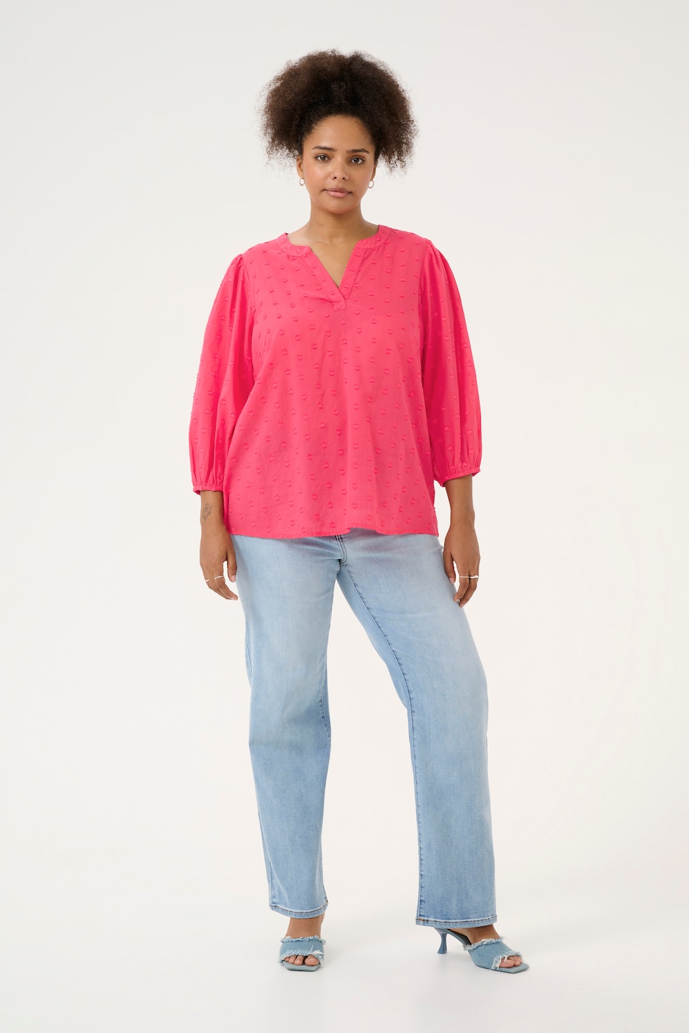 Langarm-Bluse Regular fit