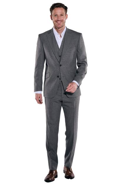 engbers Herren Anzugsakko regular , Grau