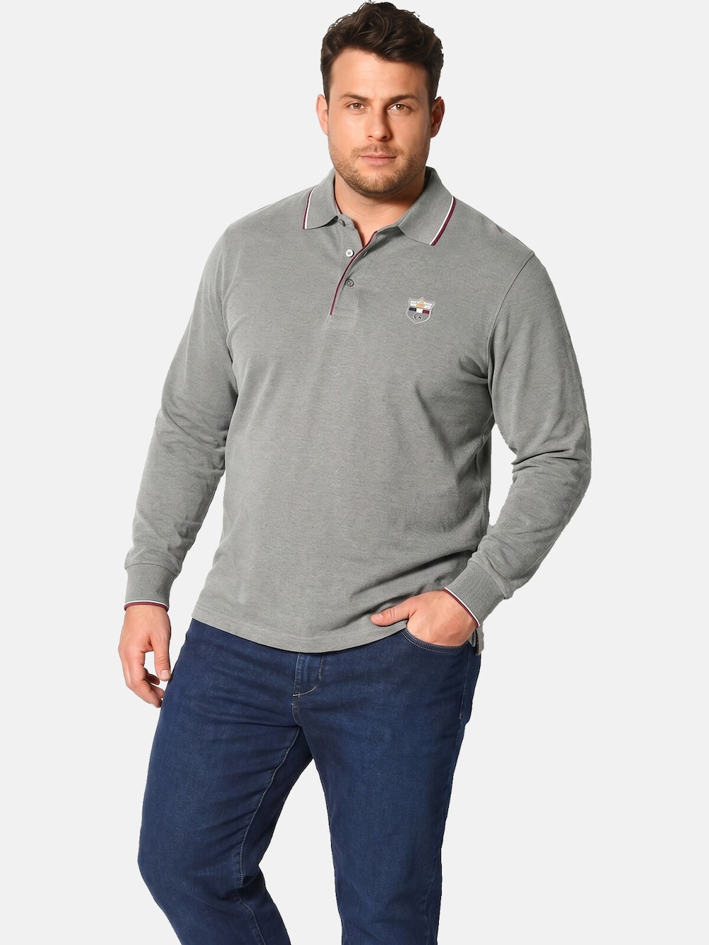 Langarm-Poloshirt MILANVETZO