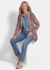 Jacquard-vest met sjaalkraag